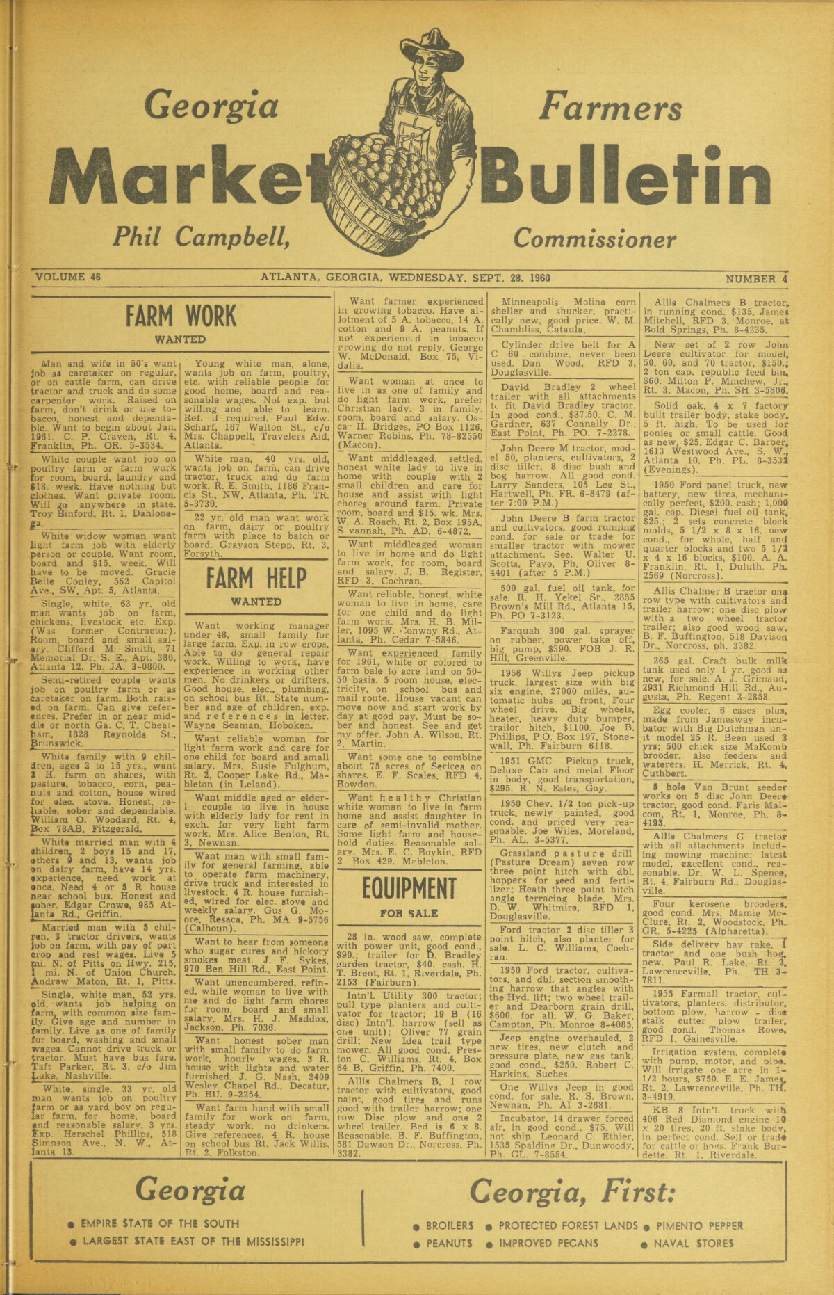 Farmers and consumers market bulletin, 1956 April 4 - Digital Library of  Georgia
