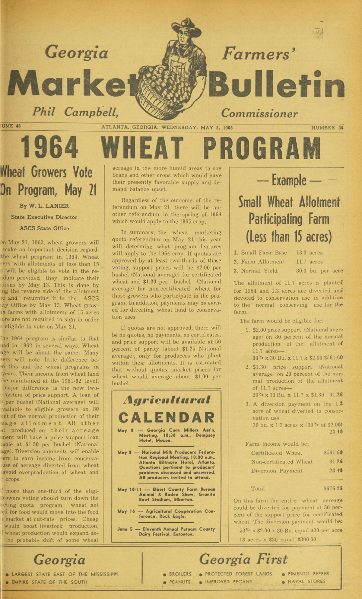 Farmers and consumers market bulletin, 1963 May 8 - Digital Library of  Georgia