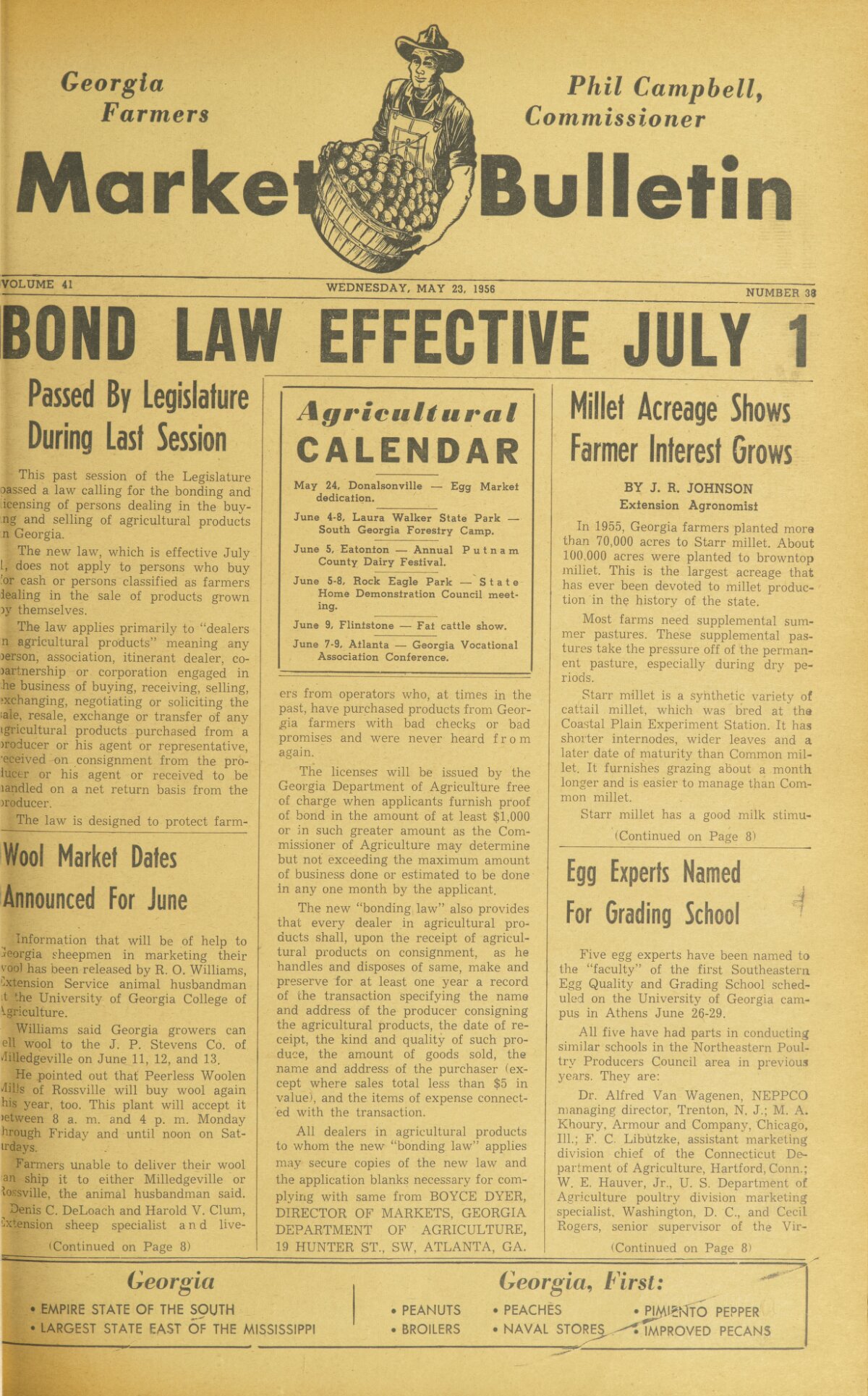 Farmers and consumers market bulletin 1956 May 23 Digital