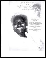 Celebration of Life for Mrs. Lizzie Ruth Allen, June 18, 1938 - July 15, 2014, Saturday, July 19, 2014, 11:00 A.M., St. Paul A.M.E. Worship Center, 1704 Stone Mountain Lithonia Road, Lithonia, Georgia 30058, Reverend Dr. Cheviene Jones, Pastor, Reverend T. Nathaniel Hercules, Officiating