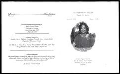 A Celebration of Life, Bonnie Bell Binion, April 23, 1949 - August 18, 2014, Calvary Baptist Church, Rev. Dr. Hoke L. Smith, Pastor, Saturday, August 23, 2014, 1:00 PM