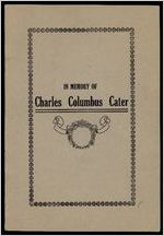 In Memory of Charles Columbus Cater