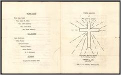Funeral Services of Mrs. Lucy B. Cotton, Providence Baptist Church, W.R. McCall, Pastor, February 4, 1963, 1:00 P.M., Rev. F.E. Perkins, Officiating