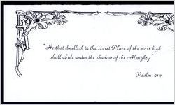 He that Dwelleth in the secret Place of the high shall abide under the shadow of the Almighty Psalm 91:1