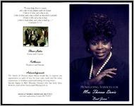 Homegoing Services for Mrs. Theresa Davis "Boot Jones"