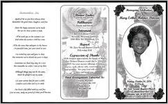 Homegoing Celebration for Mary Esther Holmes Denson, Friday, October 14, 2016, 11:00 a.m., Mt. Zion Second Baptist Church, 137 Boulevard Ave, Atlanta, GA 30312-1313