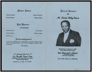 Funeral Services for Mr. Lucius Riley Eason, Wednesday, December 4, 1985, Two thirty O'Clock P.M., Gus Thornhill's Chapel, 1315 Hendrix Avenue, East Point, Georgia 30344, Rev. Sandy Allen, Jr., Officiating