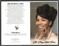 Memorial Service for Mrs. Nancy Robert Evans