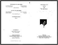 Obsequies for the late Mr. Sam Flowers 11:00 a.m., Saturday, September 26, 1981, St. Lither Missionary Baptist Church, Pastor, Rev. Charles Polk