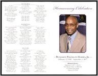 Homegoing Celebration - Benjamin Franklin Harris, Jr.,  - February 12, 1943 - September 1, 2017, Memoeial Service, September 9, 2017 2:00 PM, First Baptist Church of Red Oak 4710 Washington Road, Atlanta, GA 30349