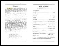 [Funeral program for Felix Howard]