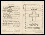 Funeral Services for Mrs. Ellen Johnson, August 21, 1961, 3:00 p.m., Providence Baptist Church, 659 Larkin Street, S.W., Atlanta 14, Georgia, Officiating: Reverends L.M. Tobin and W.R. McCall