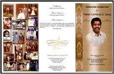 Homegoing Celebration for Pastor Leviticus A. Laing, Sunrise August 15, 1954, Sunset September 26, 2016, Friday, September 30, 2016, 11:00 AM, Word of Life Christian Ministries, 48 Cleveland Avenue, SE, Atlanta, Georgia 30315, Pastor W. A. Grooms, Officiating