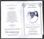 Celebrating the Life and Legacy of Jeanette Jones Lewis, August 16, 1916 - October 9, 2015, Saturday, October 17, 2015, 11:00 A.M., Mt. Hermon Baptist Church, 3101 Lens Avenue, Norfolk, VA 23509, Pastor Steven A. Lewis, Eulogist, Mt. Hermon Baptist Church, Rev. Dr. Ronnie D. Joyner, Presiding, Philadelphia Fellowship Baptist Church