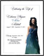 Celbrating the Life of Tishanna Shejuan "Meme" Mitchell, August 7, 2001 - September 17, 2015, Thursday, September 24th, 2015 at 2:00pm, The Church at Covington, David Payne, Pastor, Pastor Cecil Rozier, Eulogist, Apostle Lillian Gibbs, Officiant