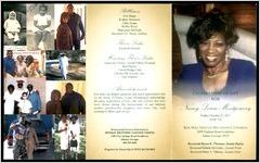 Celebration of Life for Nancy Louise Montgomery, Friday, October 27, 2017, 10:00 AM, Ben Hill United Methodist Church, 2099 Fairburn Road Southwest, Atlanta, Georgia 30331, Reverend Byron E. Thomas, Senior Pastor, Reverend Belinda McCastle, Associate Pastor, Reverend Brian A. Tillman, Associate Pastor