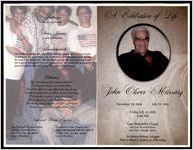 A Celebration of Life, John Oliver Murrary, December 19, 1926- July 27, 2015, Friday, July 31, 2015, 11:00 AM, Gus Thornhill's Chapel, 1315 Gus Thornhill Drive, East Point, Georgia 30344, Dr. Robert Melson, Eulogist, Bishop Albert J. Lindsey, Jr., Officiating