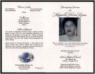 Homegoing Services for Magnolia Flowers Raines, "We are confident, I say, and willing rather to be absent from the body, and to be present with the Lord." II Corinthians 5:8, Saturday, November 22, 2014, 1:00 P.M., Salem Baptist Church, 1341 Highway 80, Culloden, Georgia 31016, Reverend Hope Smith, Pastor, Pastor Kenny Stubbs, Presiding, Pastor Cheryl Daugherty, Eulogist