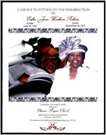 A Service of Witness to the Resurrection, Esther Jean Wortham Roberts,  Sunrise June 22, 1932, Sunset September 30, 2015, Thursday, October 8, 2015, Ebenezer Baptist Church, 400 Auburn Avenue Northeast, Atlanta, GA 30312, The Reverend Raphael Gamaliel Warnock, Ph.D., Senior Pastor