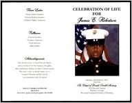 Celebration of Life for James E. Robertson, Saturday, December 8, 2012, 3:00 P.M., The Chapel of Donald Trimble Mortuary, 1876 Second Avenue, Decatur, Georgia, Reverend Nathaniel Gordon, Officiating