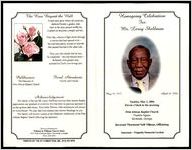 Homegoing Celebration for Mr. Leroy Shellman, May 10, 1915 - April 26, 2006, Tuesday, May 2, 2006, Eleven O'Clock in the Morning, First African Baptist Church, Franklin Square, Savannah, Georgia, Reverend Thurmond Neill Tillman, Officiating, Interment - Magnolia Memorial Gardens