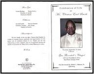 Celebration of Life for Mr. Clinton Earl Smith, Thursday, September 15, 2016, 11:00 a.m., Gus Thornhill's Chapel, 1315 Gus Thornhill, Jr. Drive, East Point, Georgia 30344, The Reverend Dr. Robert L. Melson, Sr., Officiating
