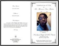 Celebration of Life for Ms. Theresa Ann Tucker, 1959-2016, Monday, June 20, 2016, 11:00 a.m., New Grant Chapel A.M.E. Church, 1319 Holcomb Avenue, East Point, Georgia 30344, The Reverend Anthony Dixon, Pastor, The Reverend H.E. Terrell, Eulogist