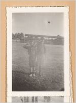 Photograph of two Boy Scouts saluting, Georgia