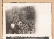 Photograph of Boy Scouts and a woman at camp, Lovejoy, Georgia