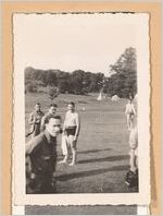 Photograph of men standing in a field, Georgia