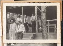 Photograph of men talking under a pavilion, Lovejoy,Georgia