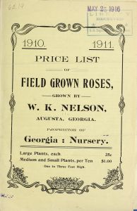 Price list of field grown roses : 1910-1911