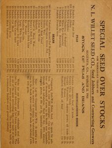 Stock of peas and beans : special seed over stocks for wholesale trade