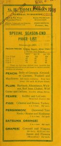 Special season-end price list. February 1st, 1916 / G.H. Tomlinson.