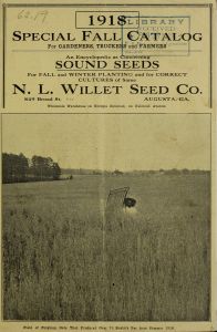 Special fall catalog for truckers and farmers. 1918 : for gardeners, truckers and farmers / N.L. Willet Seed Co.
