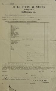 C.N. Fitts & Sons [price list].