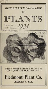 Descriptive price list of plants, 1934 / Piedmont Plant Co.