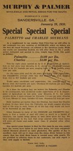 Wholesale and retail seeds for the South, Robinson's code : January 20, 1938 special, special, special / Murphy & Palmer.