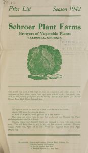 Price list, season 1942 / Schroer Plant Farms.