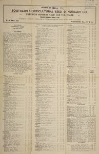 Superior nursery seed for the trade : fresh seeds only of coniferous & deciduous trees, shrubs, & vines, evergreens, palms, lillies, fruit & nut trees : season of 1941-1942 / Southern Horticultural Seed & Nursery Co.