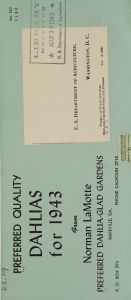 Preferred quality dahlias for 1943 / from Norman LaMotte Preferred Dahlia-Glad Gardens.
