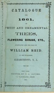 Catalogue for 1861, of fruit and ornamental trees, flowering shrubs, et., cultivated and for sale