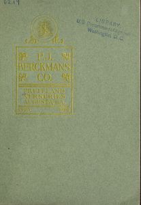 P.J. Berckmans Co. : 1905 1906