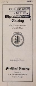 Wholesale trade catalog for nurserymen and florists only