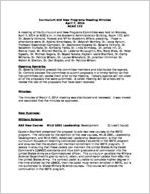 Minutes of the Curriculum and New Programs Committee April 7, 2014