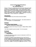 Curriculum and New Programs Meeting Minutes April 4, 2016