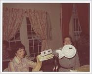 Photograph of women displaying their crafts and puppets for a puppet show, Athens, Georgia, circa 1975