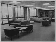 Photograph of the Athens Regional Library lounge area, Athens, Georgia, 1970