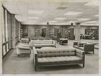 Photograph of the Athens Regional Library lounge area, Athens, Georgia, 1970