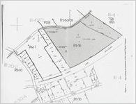 Map outlining the parameters of Gospel Pilgrim Cemetery Figure